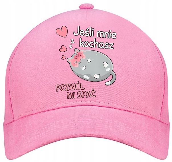 czapka bejsbolówka jeśli mnie kochasz pozwól mi spać walentynki