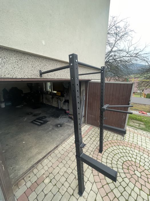 Half Rack Wall Rack 80x80 + Asekuracja + Haki + Stacja Dip + Drążek