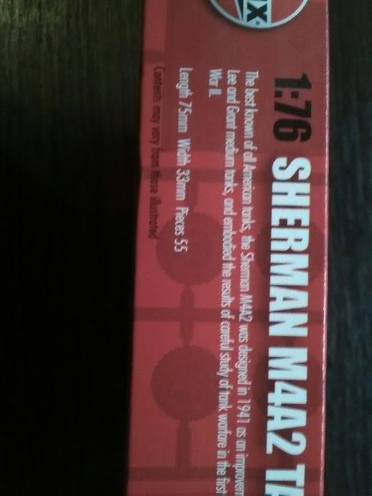 Танк М4А2 Sherman. Сборная модель 1/76. Airfix (Англия)