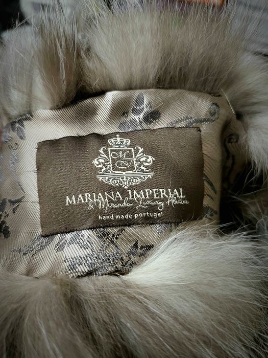 Golas pêlo autêntico Raposa Argente