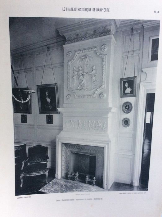 The Historic Chateau of Dampierre. Heliotype from 1905. Lot 4