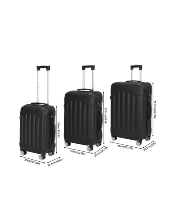 Conjunto de 3 malas para diferentes necessidades de viagem