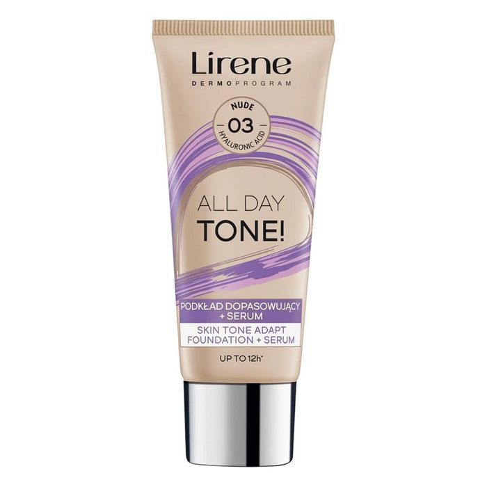 Lirene All Day Tone! podkład dopasowujący + serum 03 Nude 30ml
