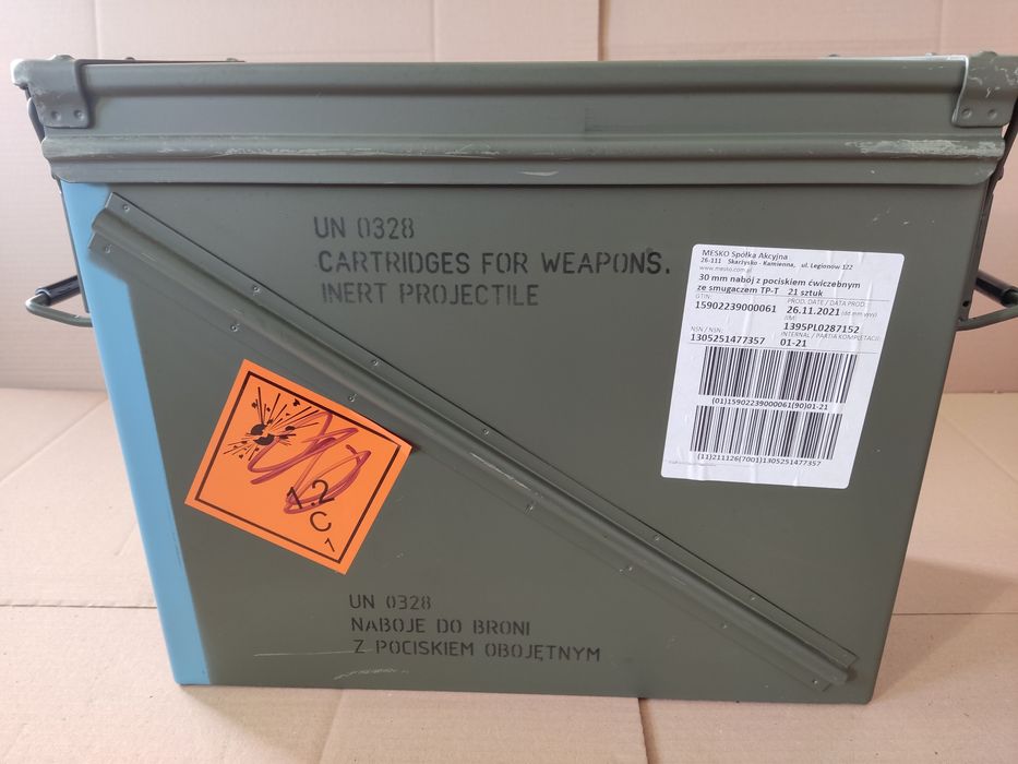Skrzynka amunicyjna hermetyczna 30x173 Rosomak NATO