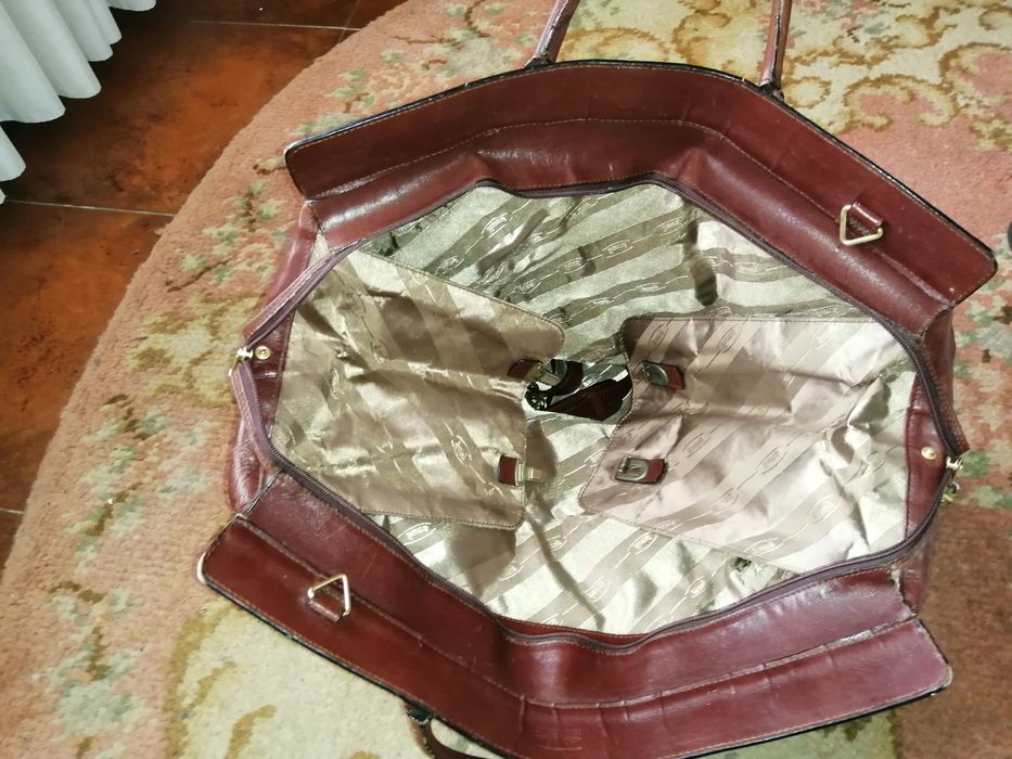 Saco de viagem em pele genuina