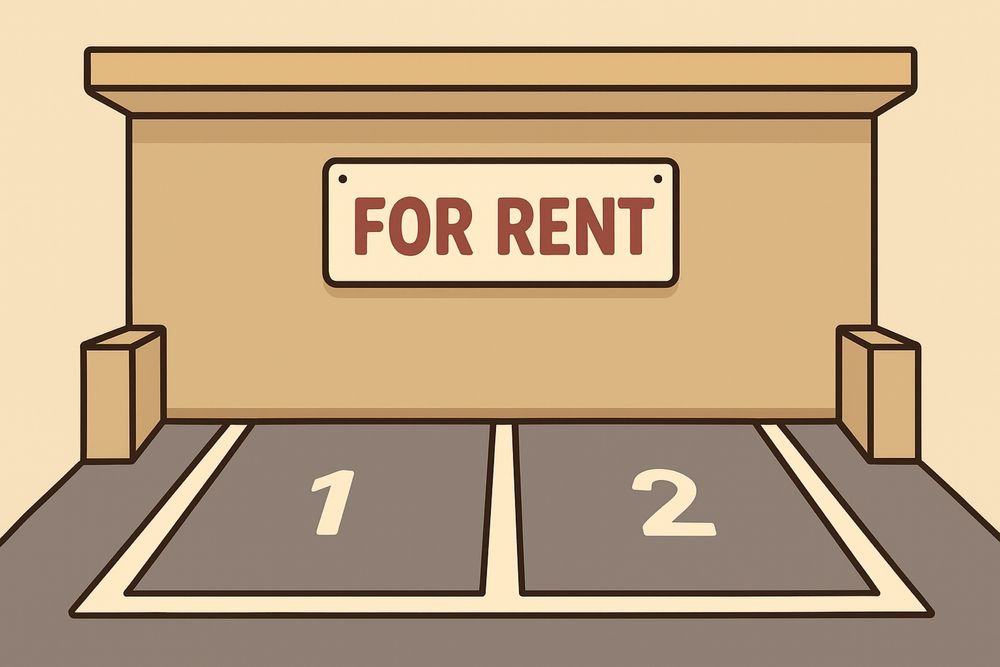 Dois lugares de garagem na Rua Augusto Simões, Cidade da Maia