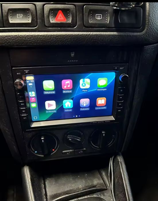 Rádio Android 14 com GPS Volkswagen Golf 4/Passat B5/SEAT LEON