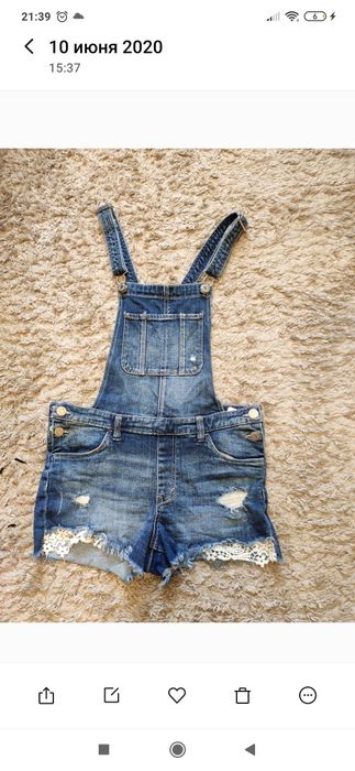 Джинсовый комбинезон Н&М