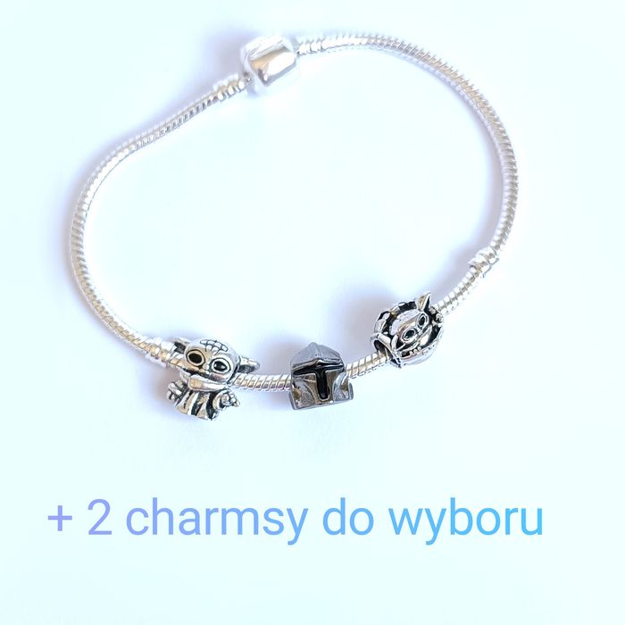Bransoletka charms Mandalorianin charmsy wielobarwne Murano