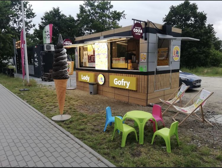 Przyczepa gastronomiczna Lodolandia efe 4000, granitor