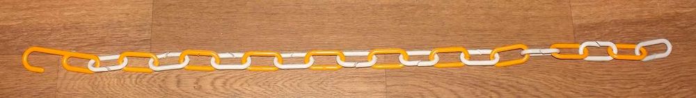 Декоративная пластиковая цепь для одежды