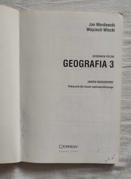 Geografia 3, "Geografia Polski" (zakres rozszerzony) - OPERON