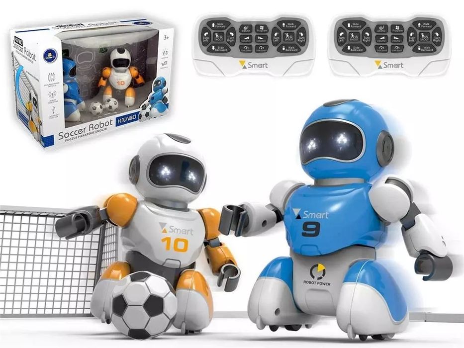 2 roboty grające w piłkę nożną, sterowane. Nowy Produkt