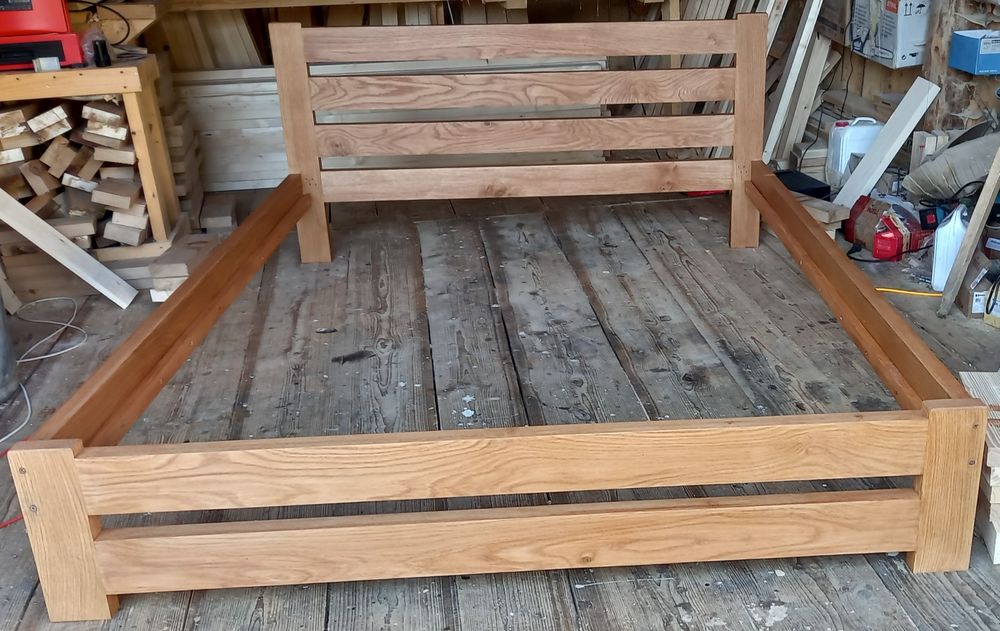 Ліжка з дуба і ясеня 180×200