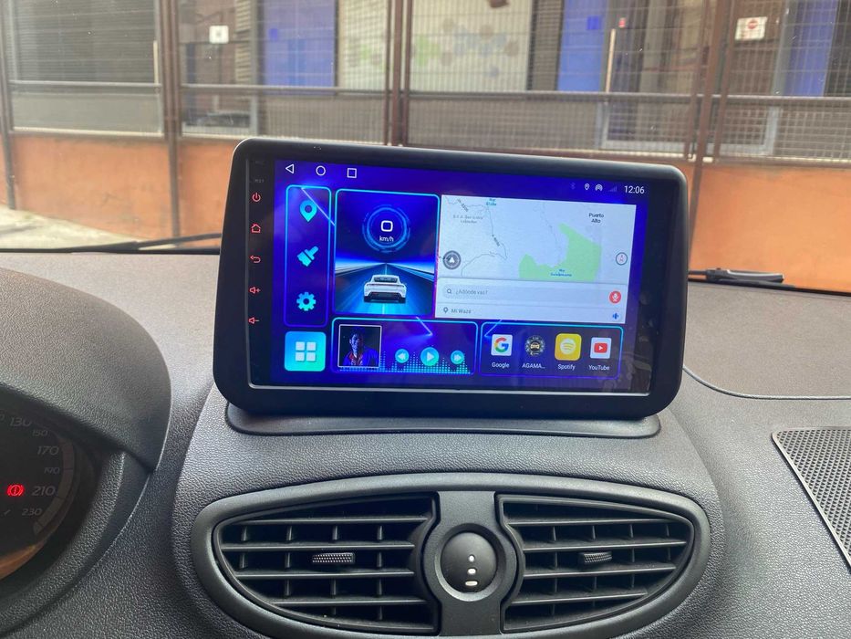Rádio 2DIN 9"• Renault Clio 3 III • (2005 a 2014) • Android [4+64GB]