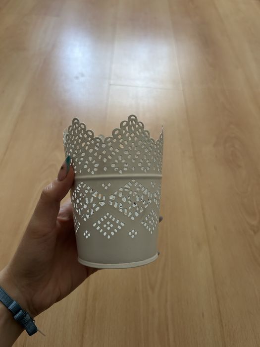 świecznik Ikea biały