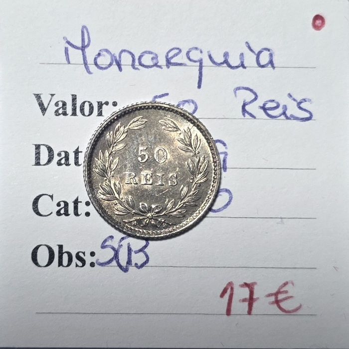 50 reis 1889 D.luis I  soberba