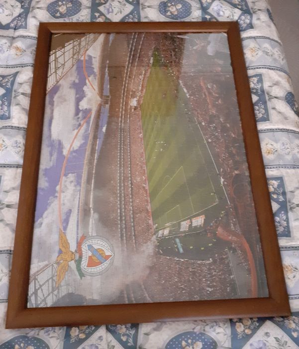 Quadro - Puzzle do Estádio da Luz emoldurado