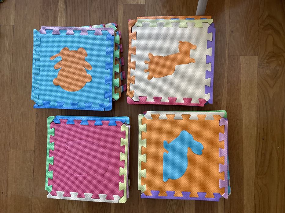 Tatami infantil - puzzle borracha piso 33x33x1 cm