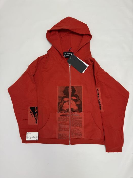 зип худи Enfants Riches deprimes Erd Red M L vetements balenciaga rick