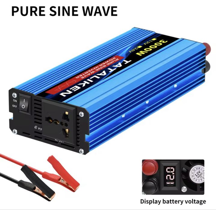 1600 в Перетворювач напруги інвертор 12 220 чиста синусоїда