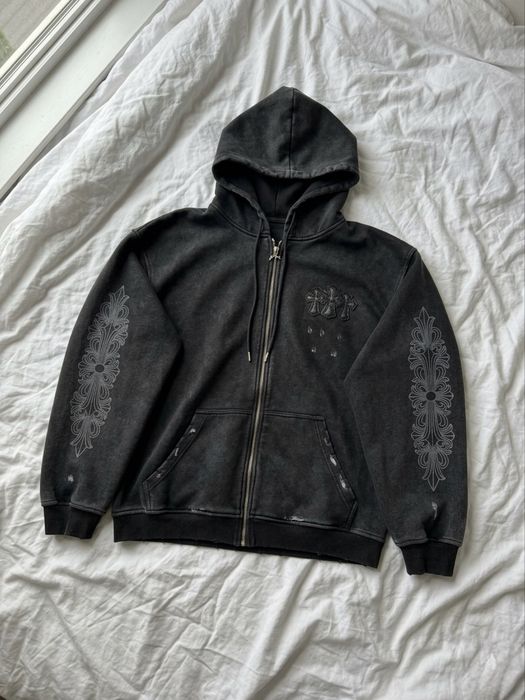 Zip-hoodie Chrome Hearts / opium /y2K