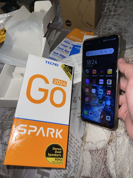Смартфон Tecno Spark Go 2024 телефон 3/64Gb: 3 300 грн. - Мобільні ...