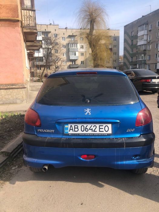 Синє пежо 206 1.4 газ бензин