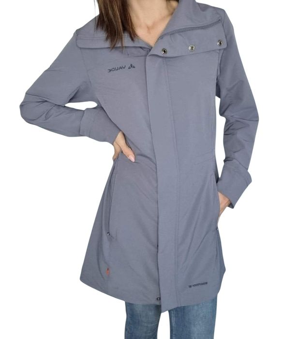 Cienki dlugi płaszczyk vaude Rozmiar s 36