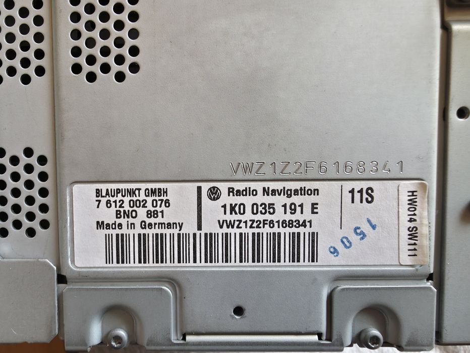 Volkswagen RNS300 Oryginalne Blaupunkt