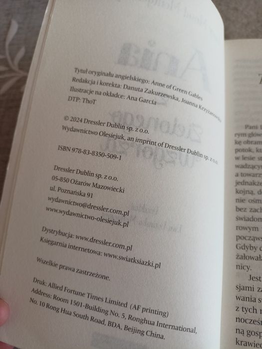 Ania z Zielonego Wzgórza