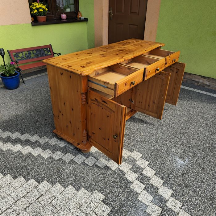 Komoda sosnowa lite drewno drewno