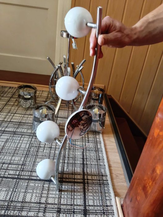 Lampa biała sufitowa
