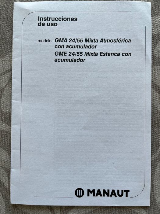 Caldeira a gás Manaut GMA 24/55
