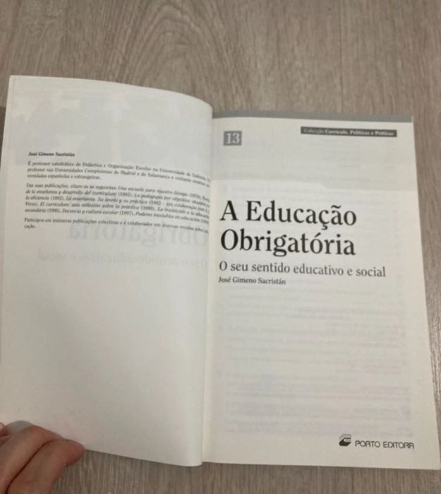 Livro - A Educação Obrigatória - o seu sentido educativo e social
