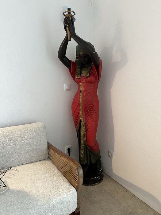 Lampa Delarue Picard vintage XXL kobieta 190cm