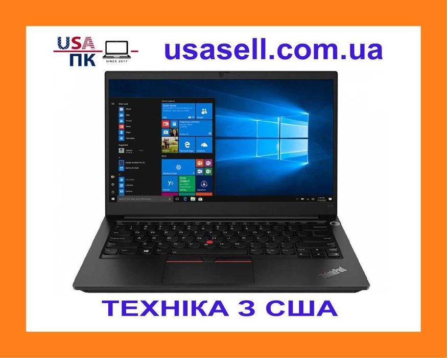 Потужний ноутбук Lenovo ThinkPad E14 | i5-10210U | 16GB | SSD+HDD
