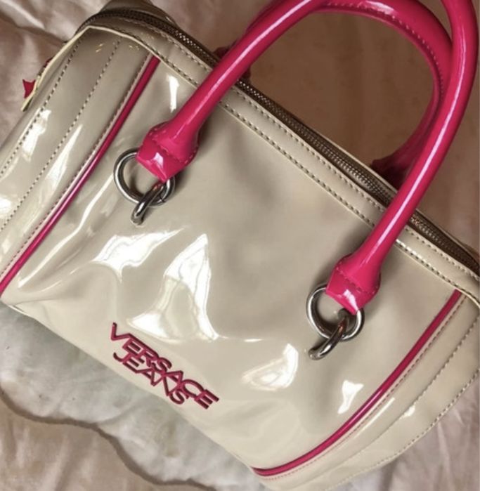 Mala Versace Jeans Original Rosa e Bege
