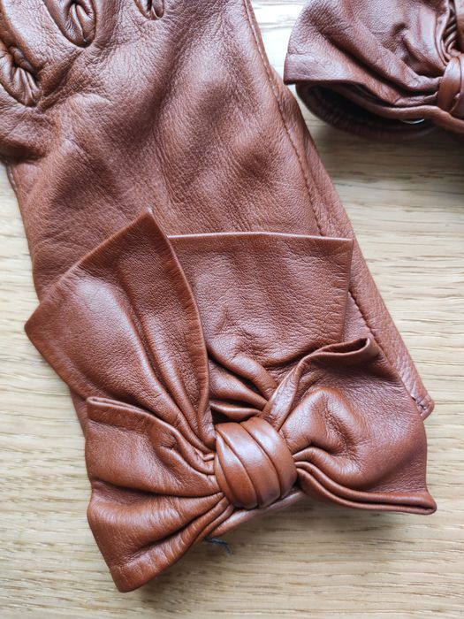 Шкіряні перчаткі Mango