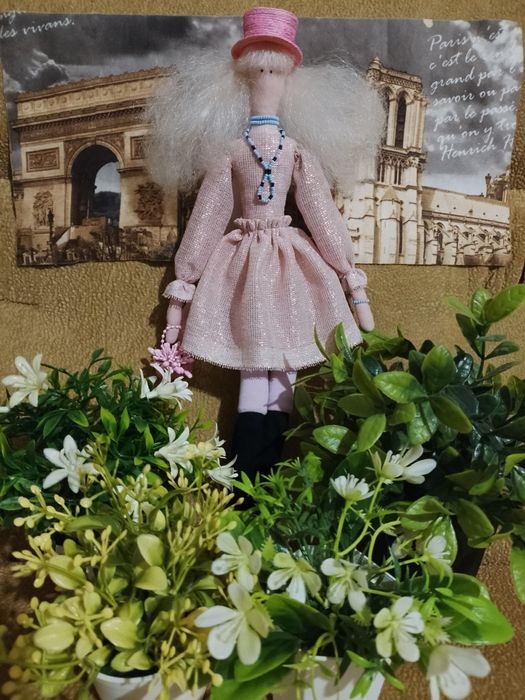 Интерьерная текстильная кукла Тильда хендмейд новая