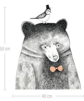 Lew Panda Miś djeco plan toys zara home naklejka na ścianę janod Zarbo