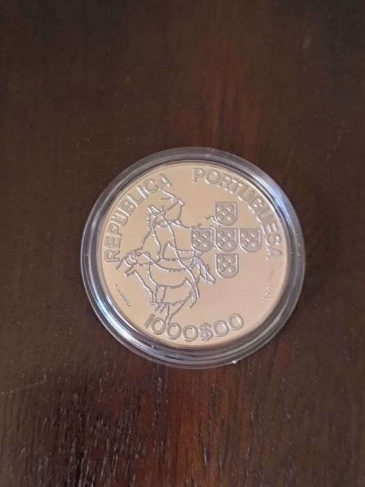 Moeda de Prata PROOF 1000$00 – Presidência da União Europeia 2000