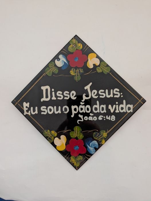 Azulejo falante Disse Jesus: eu sou o pão da vida
