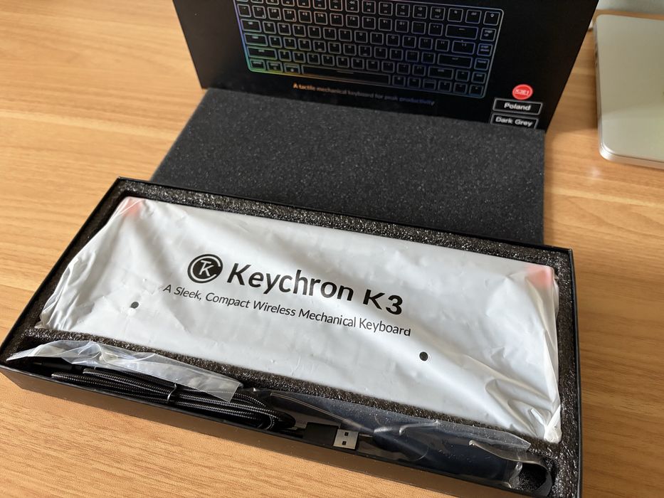 Keychron K3 v2 (K3E1) RGB, Hotswap | Stan idealny