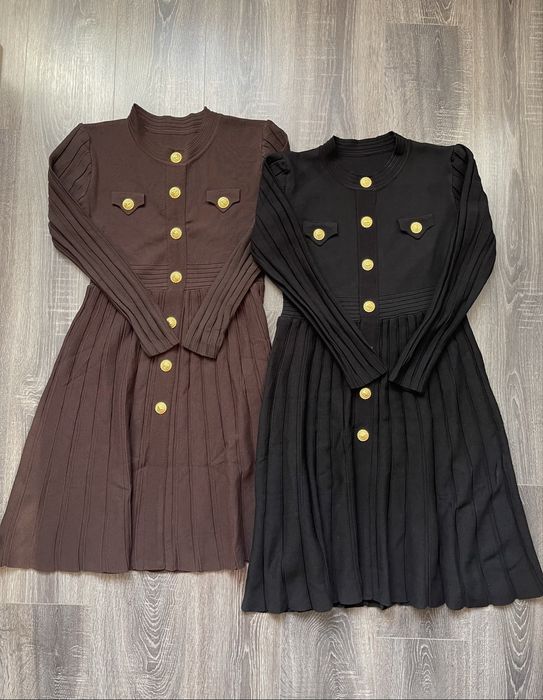 Трикотажна шоколадна сукня