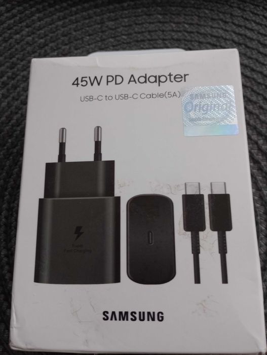 Super szybka ładowarka SAMSUNG 45W. USB - C