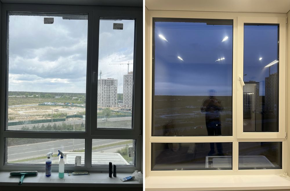 Сезонне миття вікон Київ | Чисто і без розводів