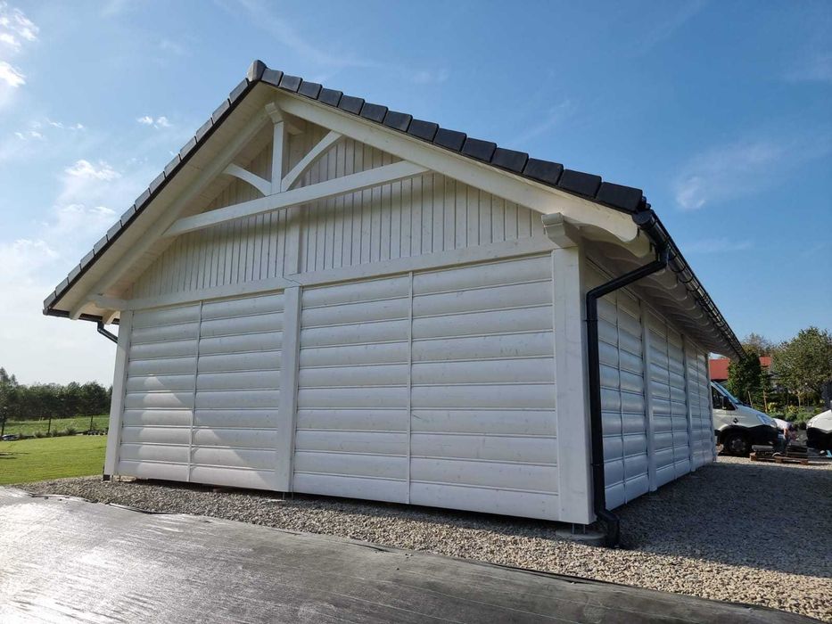 Wiata drewniana PREMIUM 7×10 m | Montaż | Drewno C24 | CNC