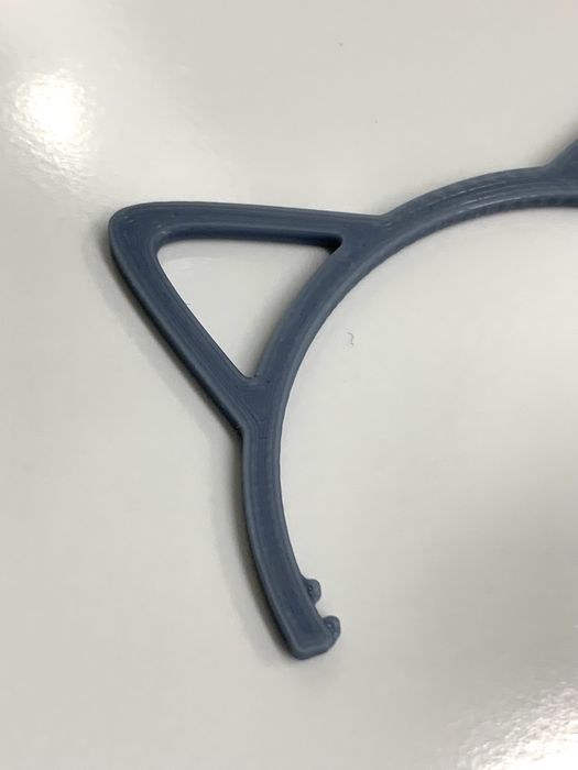 Opaska szara uszy kota dla lalki rainbow high 1 sztuka