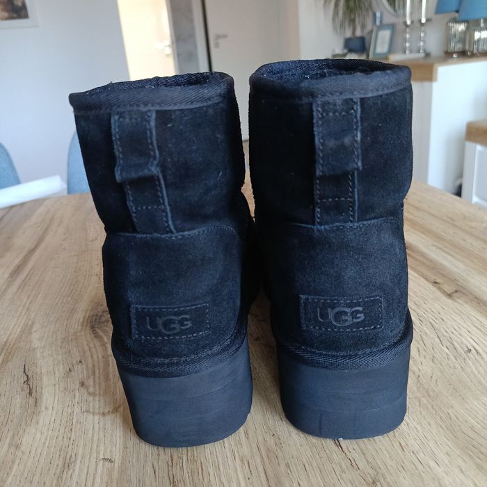 Śniegowce UGG platforma 40 czarne